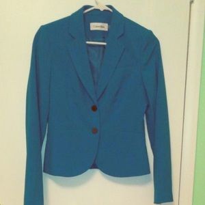 Cerulean Buttoned Blazer